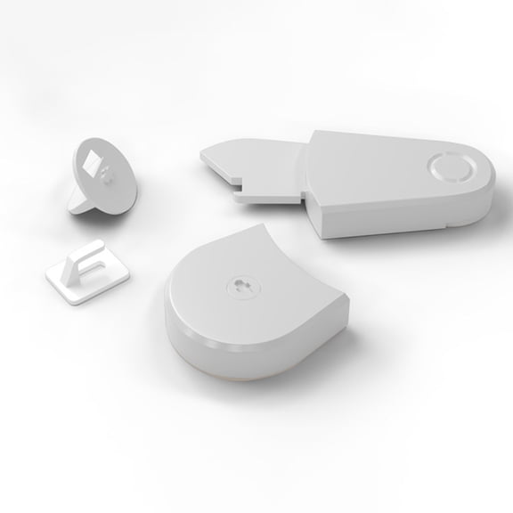 ROSENICE 2Pcs Safety Locks for Other Furniture White ABS Childproof