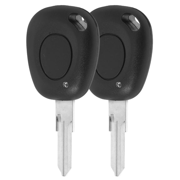 ROSENICE 2Pcs Sleek Black key Shell with Copper and Plastic for Car key Protector