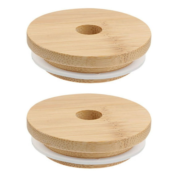 ROSENICE Replacement Jar Lids Multi Color for Glass Bottle with Straw 2Pcs 2.8In