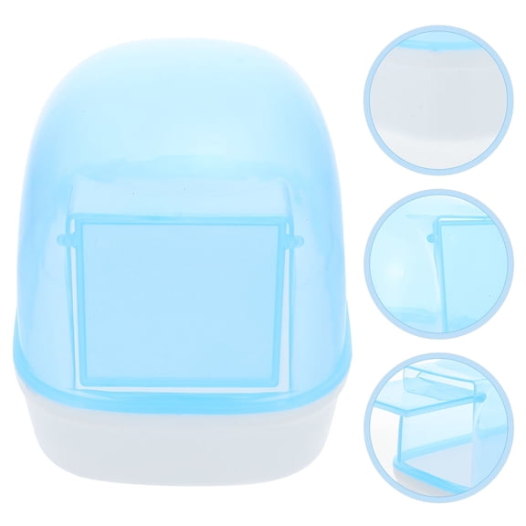 ROSENICE 2Set Blue Plastic Hamster Bathtubs for Pet Bathing and Use with Detachable Design