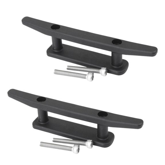 ROSENICE 2Set Boat Accessories Cleat with Nylon for Fishing Boat 4.72x0.98x14.