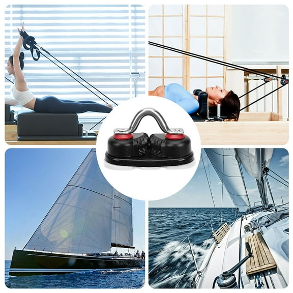 ROSENICE 2Set Cam Cleats For Rope Aluminum Alloy Sailing 8.60X3.80X3.00CM