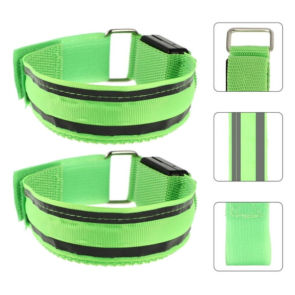 ROSENICE 2Set Night Time Running Gear Luminous Bracelet LED for Safety Warning in Outdoor Sports