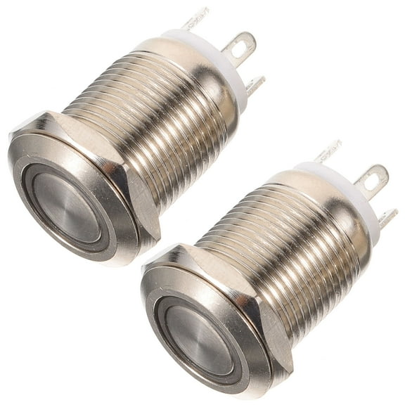 ROSENICE 2Set Self Resetting Led Lighted Door Bell Button for Nighttime Use Entrance