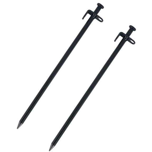 ROSENICE 2Set Tent Nails Stainless Steel Black for Camping Outdoor Activities