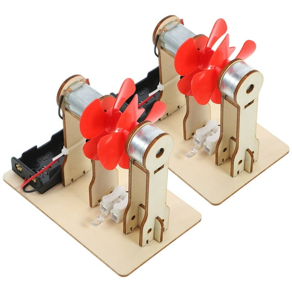 ROSENICE 2Sets Small Electric Motor Wind Generator Science Kit Educational Use Classroom Teaching 12.50X12.00X7.50Cm
