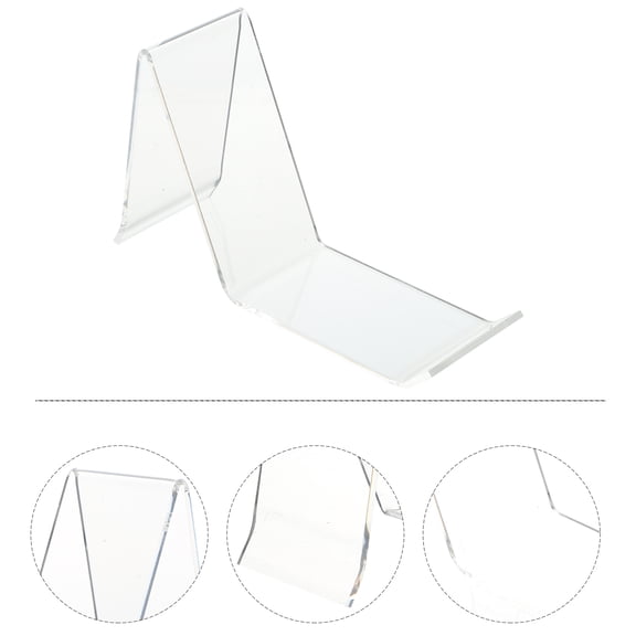 ROSENICE 2pcs Acrylic Shoe Display Stand Shopping Mall Sandal Rack Sneaker Holder