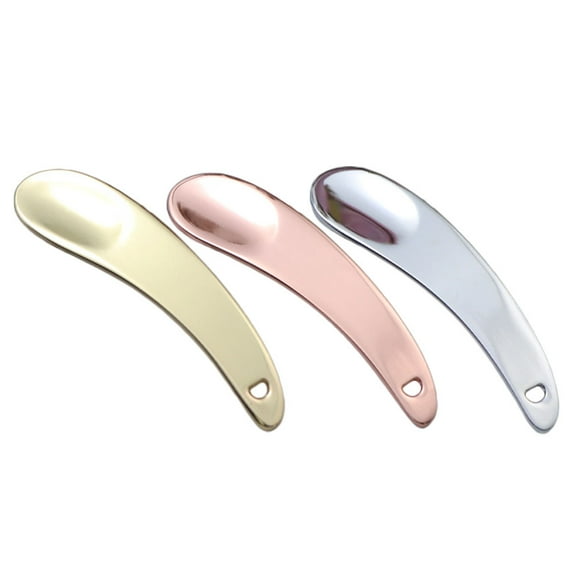 ROSENICE 3 Pcs Practical Face Cream Spoons Zinc Alloy Makeup Scoops Subpackaging Spoons