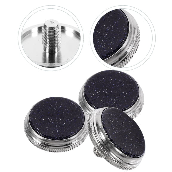 ROSENICE  3 Pcs Trumpet Accessories Trumpets Finger Buttons Child Black