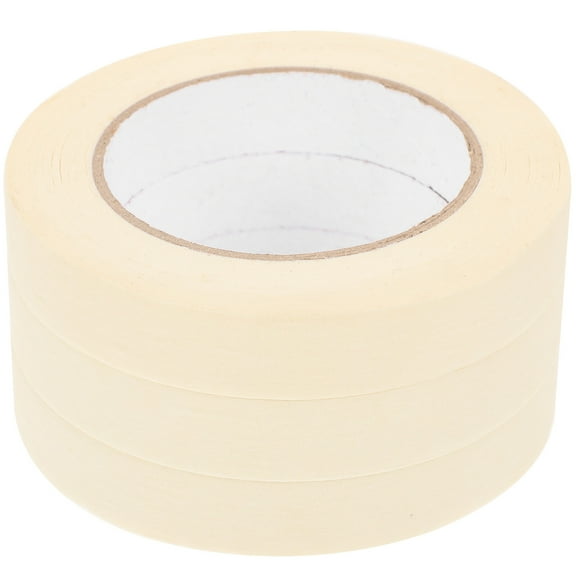 ROSENICE Masking Tape Colors Tearable Masking Tapes Beige Silicone 3 Rolls 1965.00X0.79X0.04in