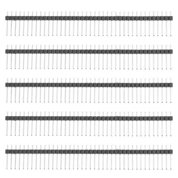 ROSENICE 30Pcs Machine Pin Headers Straight Single Electrical Connections 4.1X0.6X0.1In
