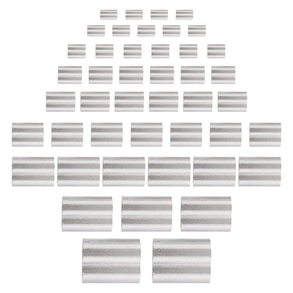 ROSENICE 320Pcs Aluminum Wire Rope Clips for DIY Enthusiasts