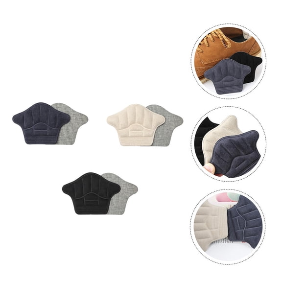 ROSENICE 3Pairs Gray Inserts for Shoes Thicken Anti-abrasive Pads