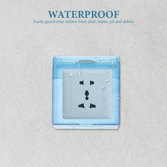 ROSENICE Waterproof Electrical Outlet Receptacle Box Plastic 3Pcs Sky-Blue