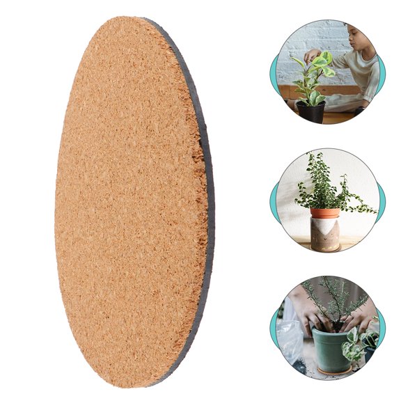 ROSENICE 3Set Cork Plant Mats for Outdoor Use Prevent Water Leakage 8 Inch
