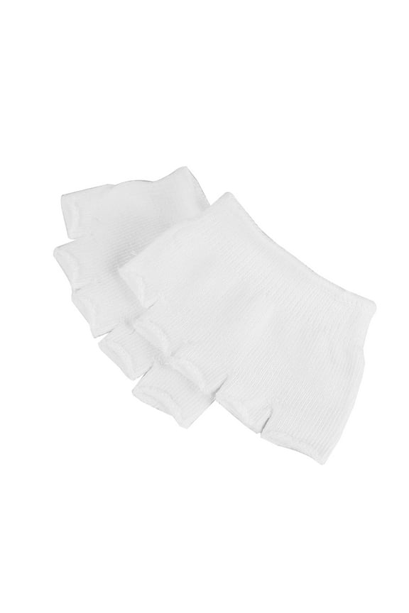 4 Pair Toeless Socks for Women Toes Covers Barefoot Woman White