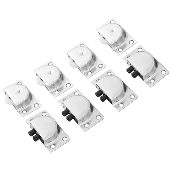 ROSENICE 4 Pairs Stainless Closet Sliding Door Roller Cupboard Wheel Wardrobe Pulley
