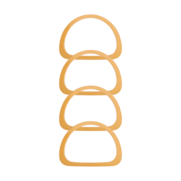 ROSENICE 4 Pcs Accessories D Shape Bag Handles Purse Canvas Tote Handbag Shopping