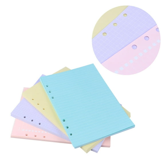 ROSENICE Notebook Dividers Loose-Leaf Paper Six Holes 4Pcs