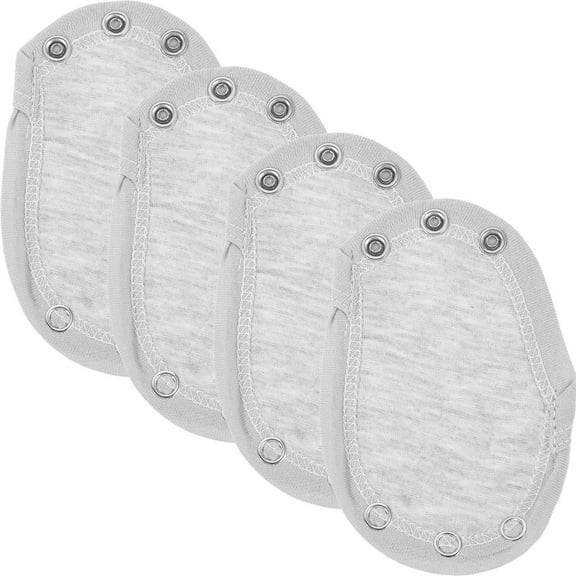 ROSENICE 4 Pcs Extension Piece Baby Extender Snaps Toddler Jumpsuits Extender Romper Grey 13.00X9.00X0.20CM