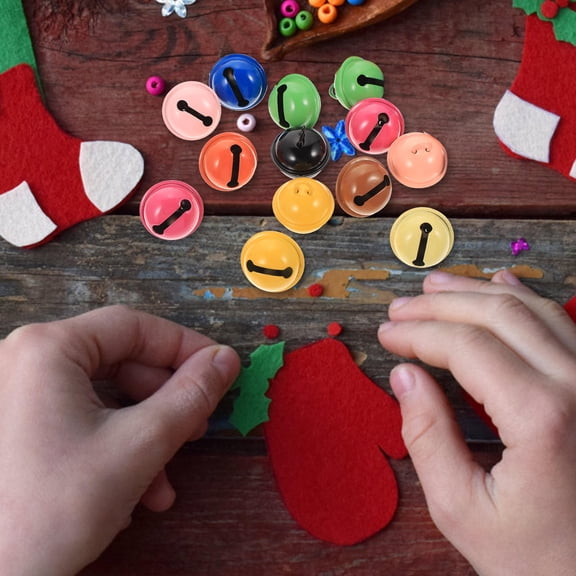 ROSENICE 40Pcs Metal Small Bells Design for Kitchen Decorations