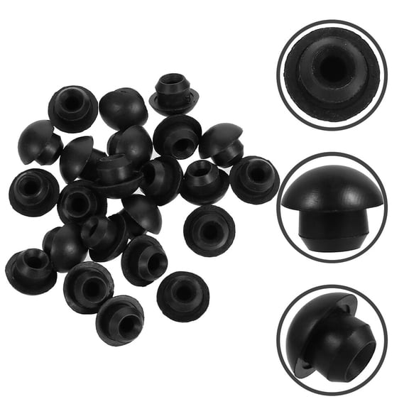 ROSENICE 40Pcs Round Oil Filler Plug Bung High-Temperature Resistance for Floor 1.50X1.00X1.00cm