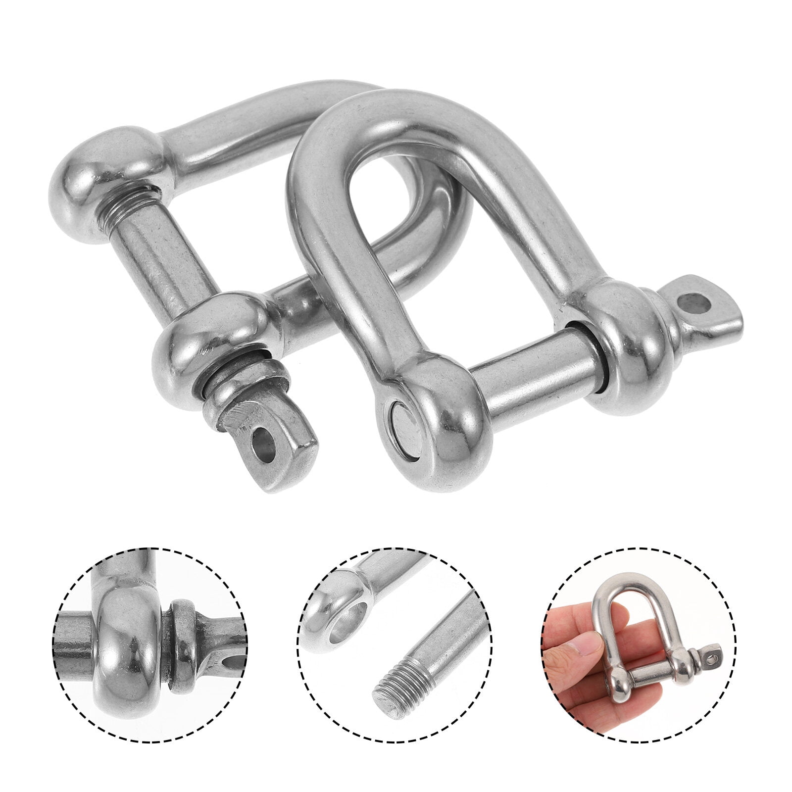 ROSENICE 4Pcs D Ring Shackles Heavy Duty Towing And Recovery For Trucks ...