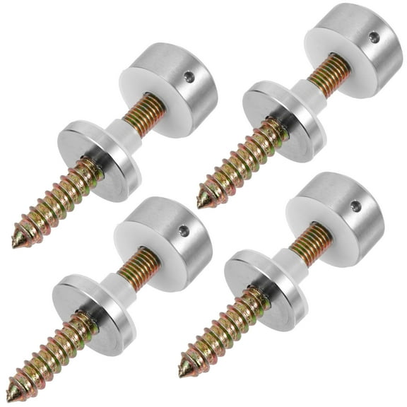 ROSENICE 4Pcs Glass Railing Brackets Stainless Steel for Balcony and Stairway