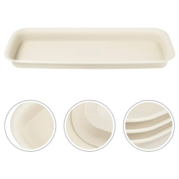 ROSENICE 4Pcs Plastic Bonsai Humidity Tray for Homeowners and Gardeners 15.7x6.7x1.3in