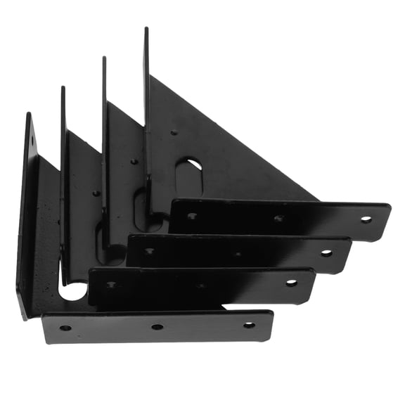 ROSENICE 4Pcs Shelf Brackets For Diy Enthusiasts And Homeowners 13.30X9.50X2.70Cm