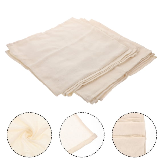 ROSENICE 4Set Reusable Cotton Fabric for Straining Stocks 22.40X22.40in