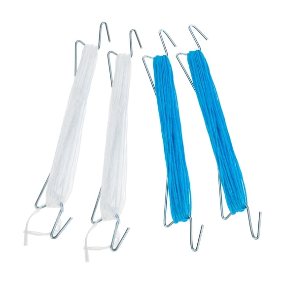 ROSENICE Garden Stake Hooks White 4 Sets 1000x5cm