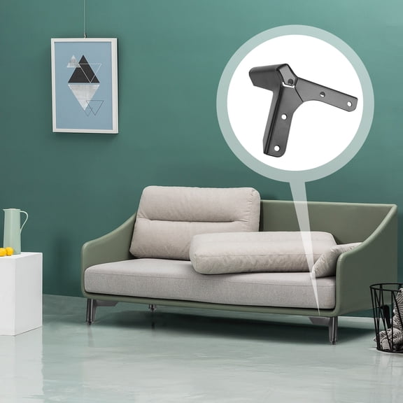 ROSENICE 4pcs Square Furniture Support Feet Iron For Homeowners