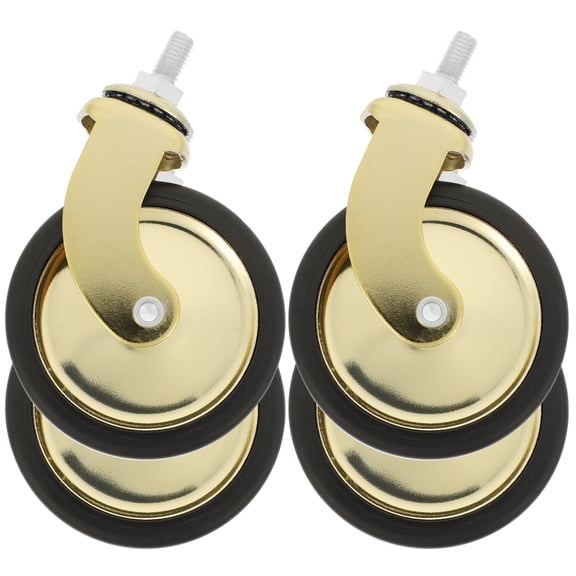 ROSENICE 4pcs Wear-resistant Casters Replaceable Caster Wheels Household Cart Caster Wheels
