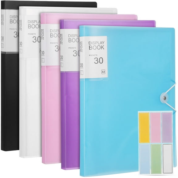 ROSENICE 5 Pcs Show Folder Display Book Folders Certificate Binder Aesthetic Binder Pp 31.00X23.00X2.00CM