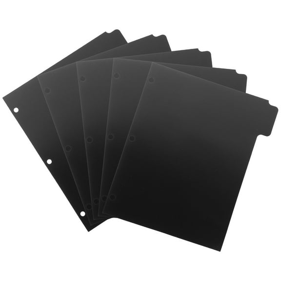 ROSENICE 5 Sheets Binder Page Divider Paper Dividers with Tabs Extra Wide
