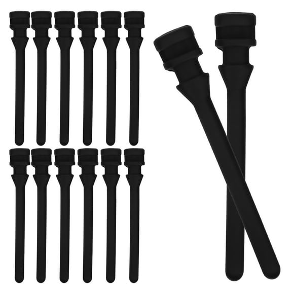 ROSENICE 50 Pcs Fan Shock Absorbing Rubber Nails Screws for Computer Case Black