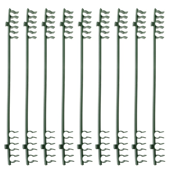 ROSENICE 50Pcs Sturdy Design Plastic Garden Cage Connecters for Tomato Trellis Support