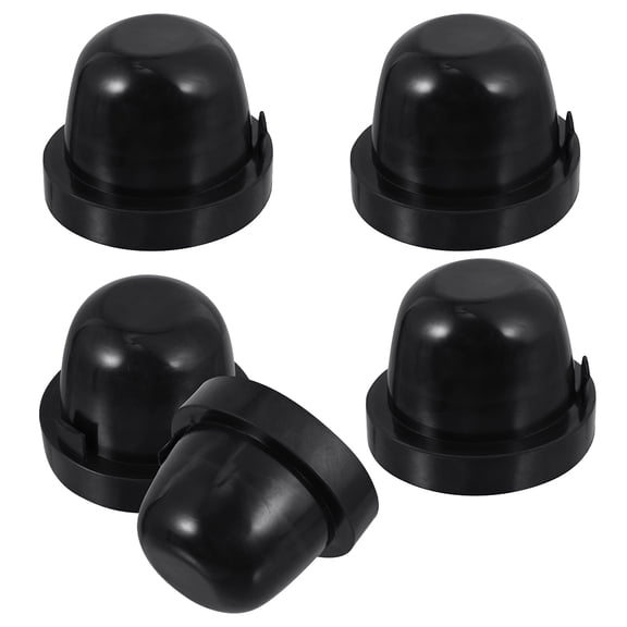 ROSENICE 5 Pcs Car Headlight Dust Cover Caps, Rubber Seal Caps for Auto Headlamp Housing, Protective Accessories