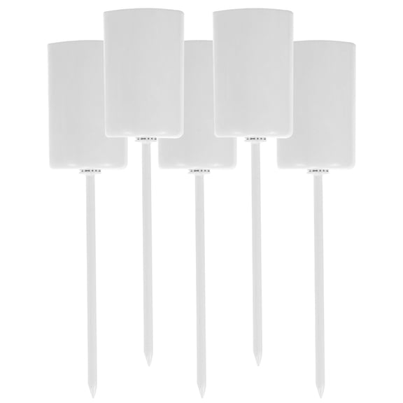 ROSENICE 5Pcs Elegant Iron Candlestick Liners Inserts With Festive Atmosphere For Holiday Celebrations 11.8x1In