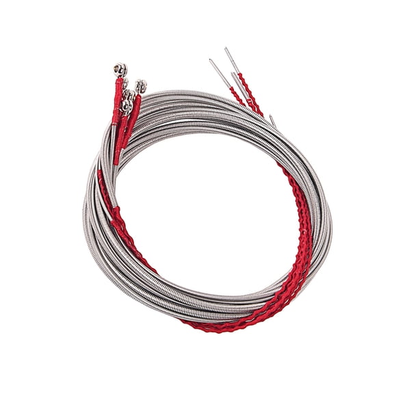 ROSENICE 5Pcs Metal Bass String for 5 String Bass in Music Performance and Practice 122cm