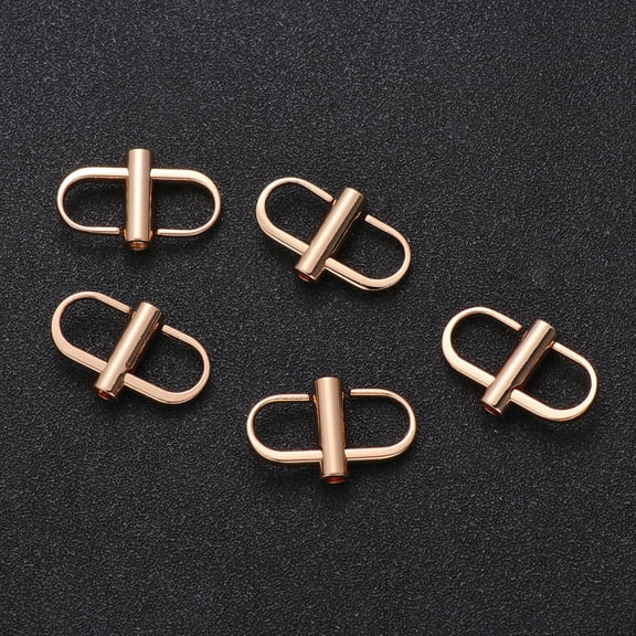 ROSENICE 5Pcs Screw Fastening Buckles for Handbag and Tote Bag Chain Adjuster Daily Use