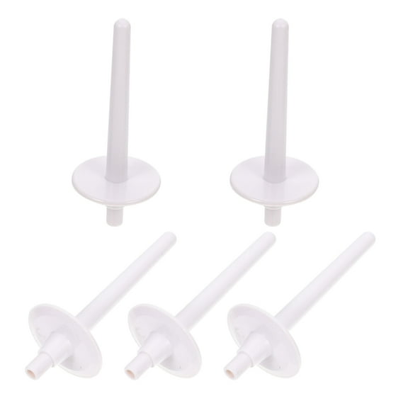 ROSENICE 5Pcs Sewing Accessories Spool Pins for Sewing Machine and Embroidery Equipment White Plastic