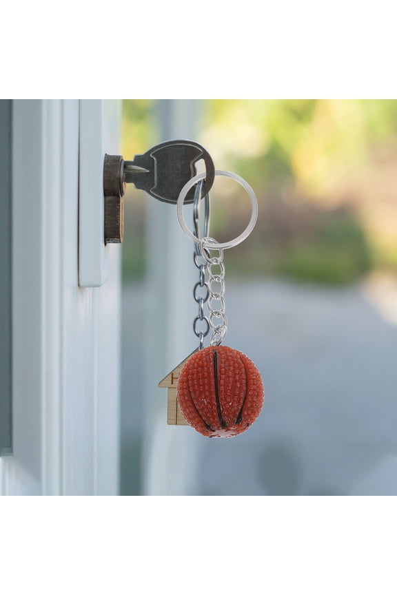 6 Pcs Basketball Keychain Keychains for Men Sports Memorial Gift Child