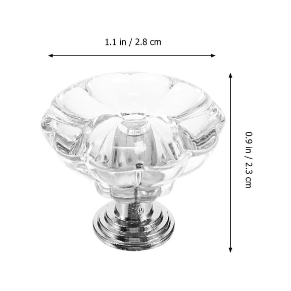 ROSENICE Drawer Knobs for Cabinets Wardrobes and Doors Home Use Zinc Alloy Acrylic 6 Pieces