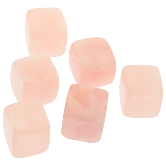 ROSENICE 6 pcs Whiskey Quartz Stones Reusable Ice Cubes Quartz Stone Ice Cube for Drinks
