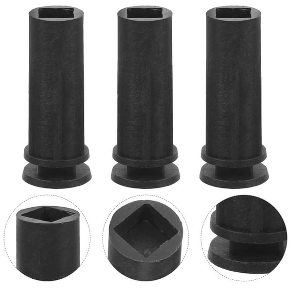 ROSENICE 6Pack Tree Stand for Mini Trees Black Plastic Cylinder Shape for Christmas Holder