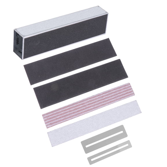 ROSENICE 6Pcs Aluminum Alloy Bar Shaped Guitar Fret File Sanding Tool for Maintenance Repair DIY Projects