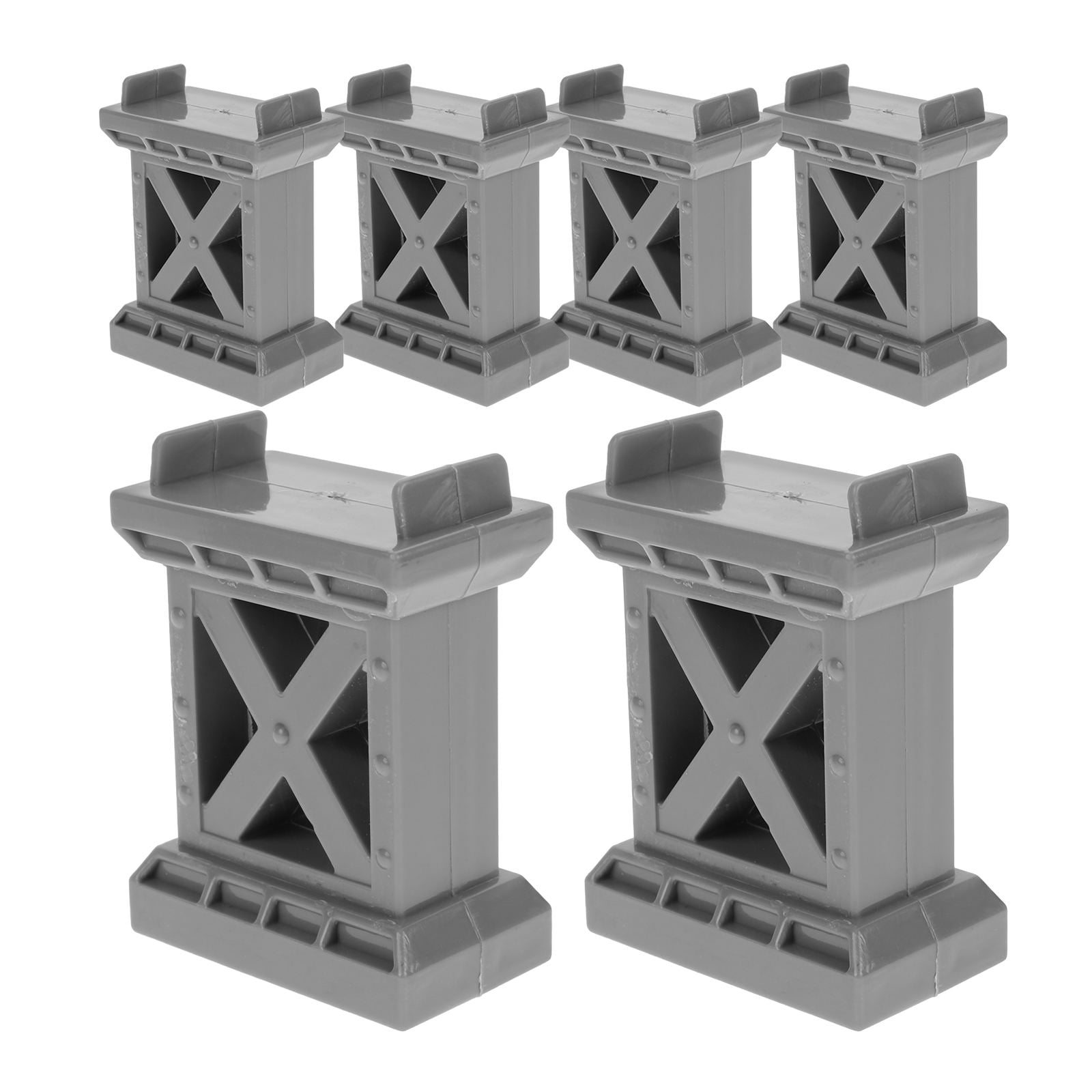 ROSENICE Train Block Set Plastic For Parents Toy Train Accessory 6Pcs 2 ...