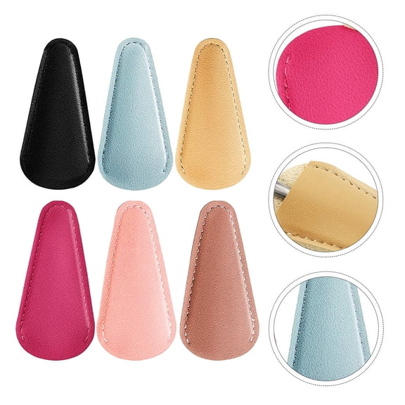 ROSENICE 6Pcs Scissors Protective Covers with Rose Color for Women Rectangular